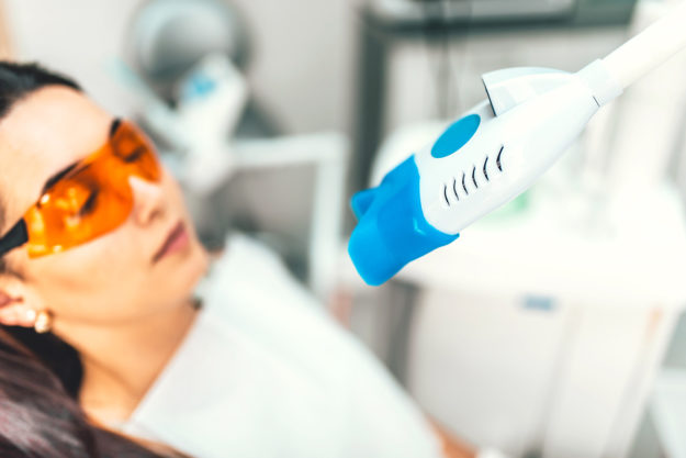 teeth whitening options (3) woman ready for Teeth Whitening Options at dentist